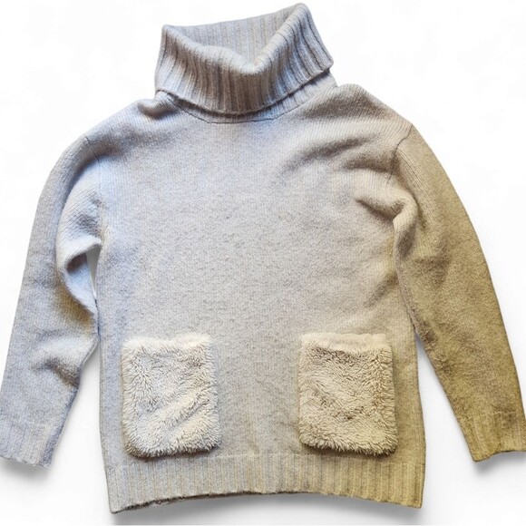 Magaschoni faux fur sweater M cozy comfy fall winter. - Picture 1 of 8